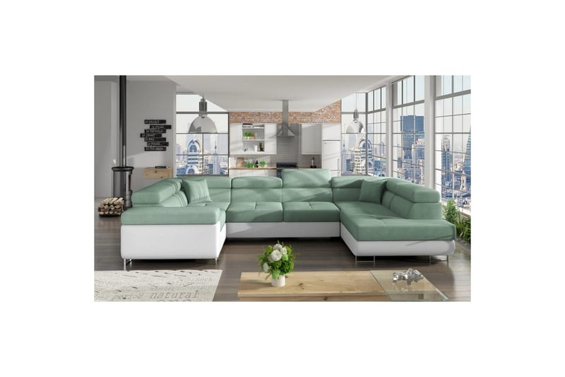 Hjørnesofa Eltap Letto 340x202x90 cm - Soro 34, Soft 17, Rught - Møbler - Sofaer - Sovesofaer