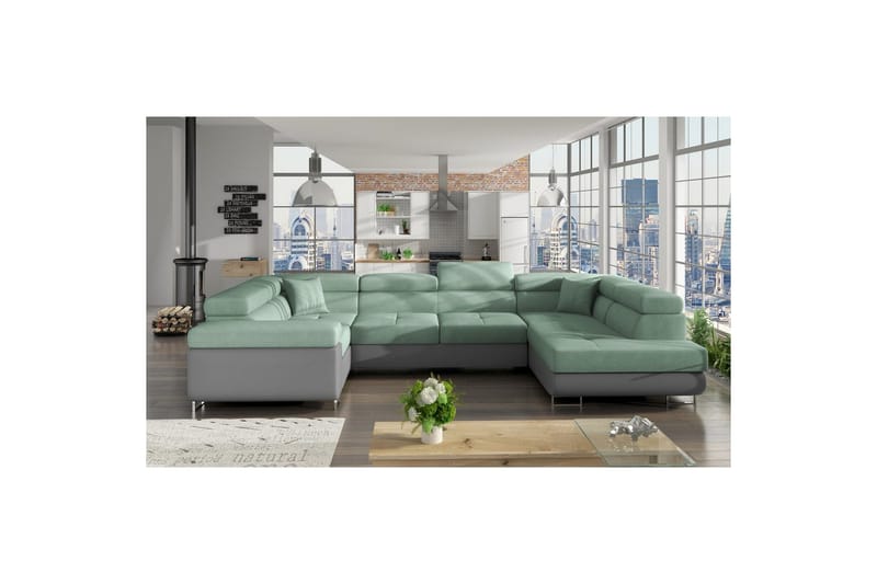 Hjørnesofa Eltap Letto 340x202x90 cm, Soro 34, Soft 29, Højre