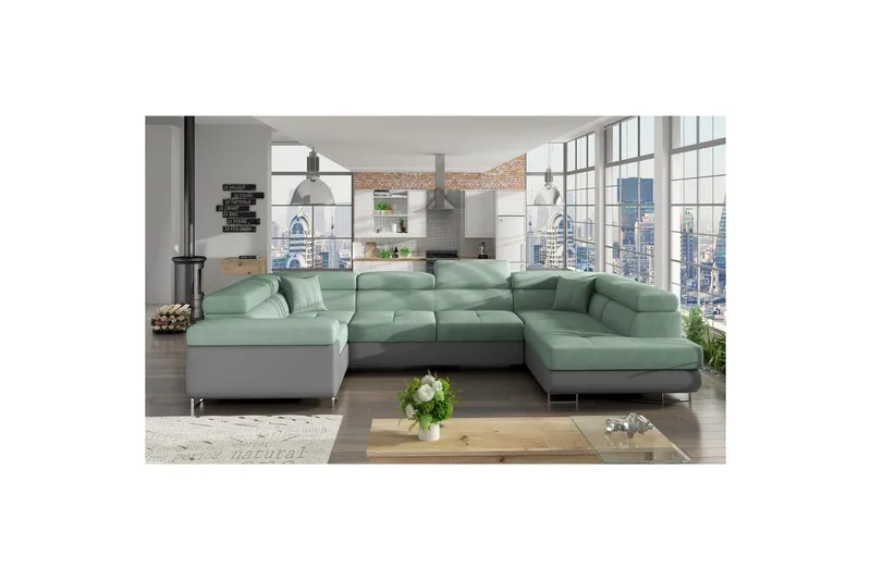 Hjørnesofa Eltap Letto 340x202x90 cm - Soro 34, Soft 29, Højre - Møbler - Sofaer - Sovesofaer