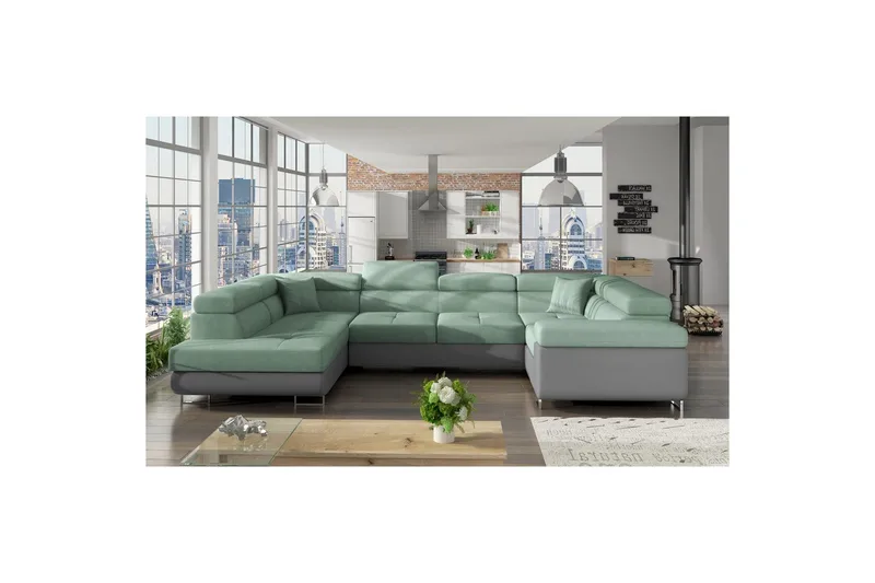 Hjørnesofa Eltap Letto 340x202x90 cm - Soro 34, Soft 29, Venstre - Møbler - Sofaer - Sovesofaer