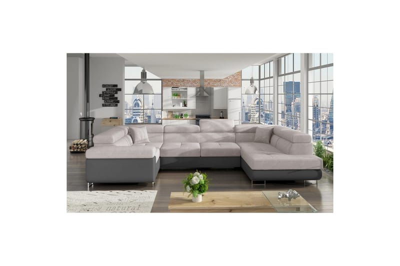 Hjørnesofa Eltap Letto 340x202x90 cm - Soro 83, Soft 29, Højre - Møbler - Sofaer - Sovesofaer