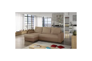 Hjørnesofa Eltap Livio 237x150x72 cm - Alova 07, Alova 66, Beige - Møbler - Sofaer - Sovesofaer