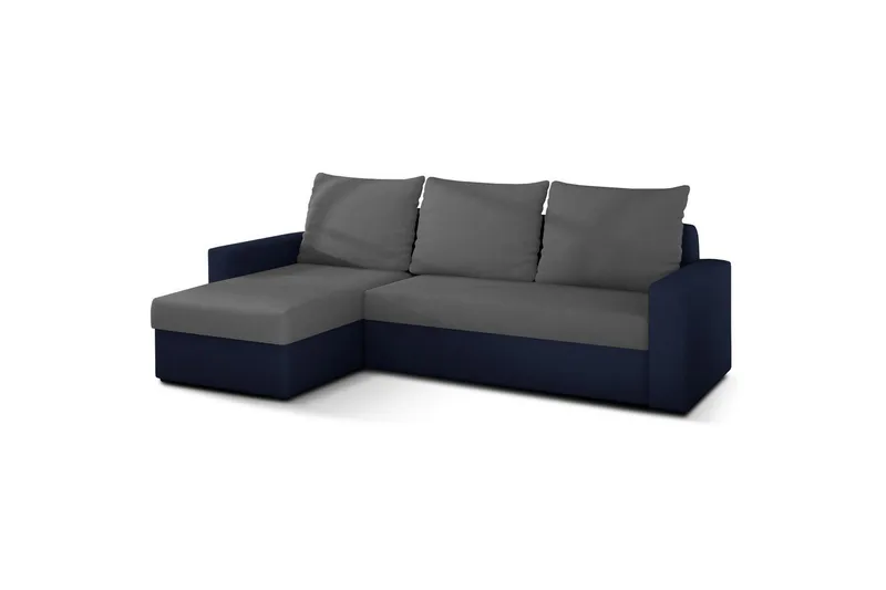 Hjørnesofa Eltap Livio 237x150x72 cm, Alova 10, Alova 79, Grå, Blå
