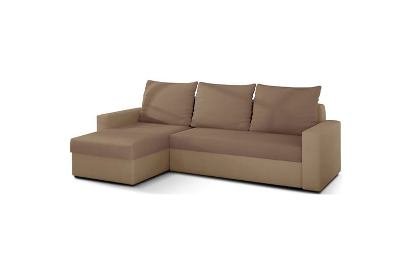 Hjørnesofa Eltap Livio 237x150x72 cm - Alova 66, Alova 07, Beige - Møbler - Sofaer - Sovesofaer