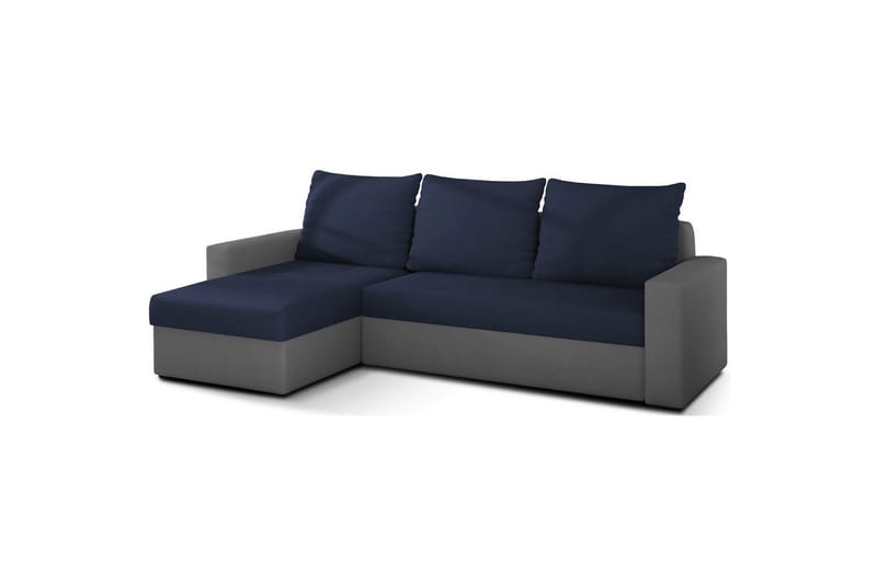 Hjørnesofa Eltap Livio 237x150x72 cm - Alova 79, Alova 10, Blå, Grå - Møbler - Sofaer - Sovesofaer
