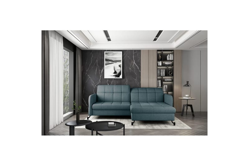 Hjørnesofa Eltap Lorelle 225x160x105 cm - Grande 75, Grøn, Højre - Møbler - Sofaer - Sovesofaer