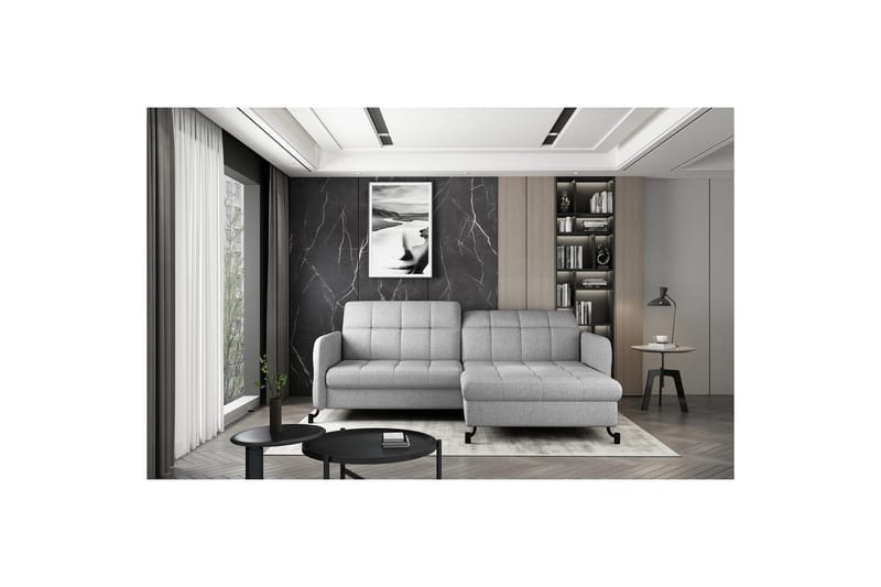 Hjørnesofa Eltap Lorelle 225x160x105 cm - Grande 81, Grå, Højre - Møbler - Sofaer - Sovesofaer