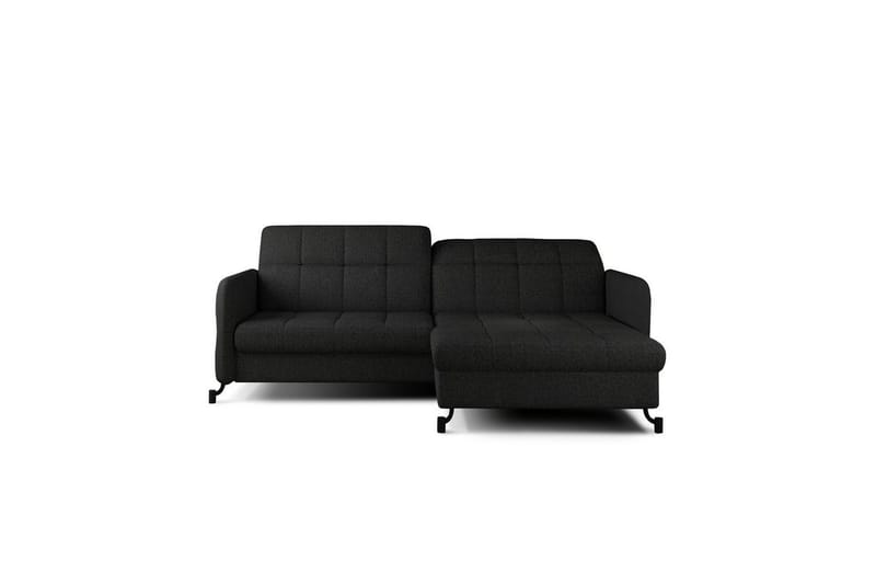 Hjørnesofa Eltap Lorelle 225x160x105 cm - Inari 100, Sort, Højre - Møbler - Sofaer - Sovesofaer