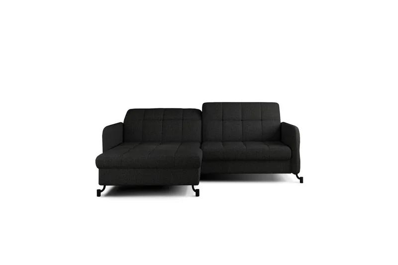 Hjørnesofa Eltap Lorelle 225x160x105 cm, Inari 100, Sort, Venstre