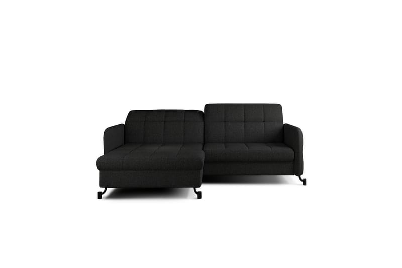 Hjørnesofa Eltap Lorelle 225x160x105 cm - Inari 100, Sort, Venstre - Møbler - Sofaer - Sovesofaer