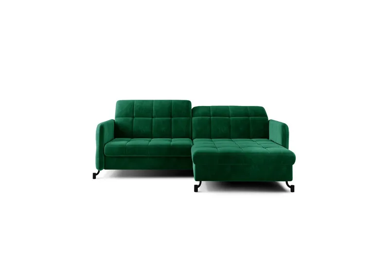 Hjørnesofa Eltap Lorelle 225x160x105 cm - Kronos 19, Mørkegrøn, Højre - Møbler - Sofaer - Sovesofaer