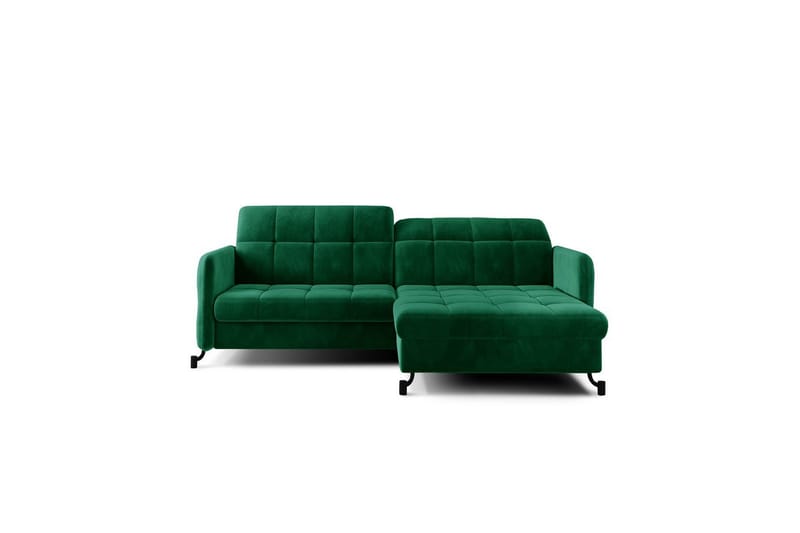 Hjørnesofa Eltap Lorelle 225x160x105 cm - Kronos 19, Mørkegrøn, Højre - Møbler - Sofaer - Sovesofaer