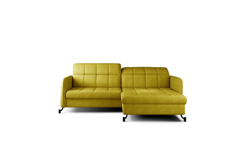 Hjørnesofa Eltap Lorelle 225x160x105 cm - Omega 68, Gul, Højre - Møbler - Sofaer - Sovesofaer