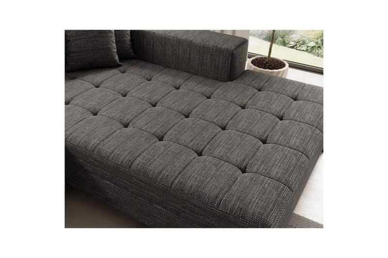 Hjørnesofa Eltap Solange 292x196x84 cm - Berlin 01, Grå, Højre - Møbler - Sofaer - Sovesofaer