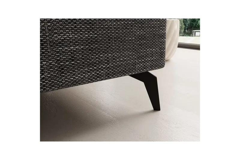 Hjørnesofa Eltap Solange 292x196x84 cm - Berlin 01, Grå, Venstre - Møbler - Sofaer - Sovesofaer