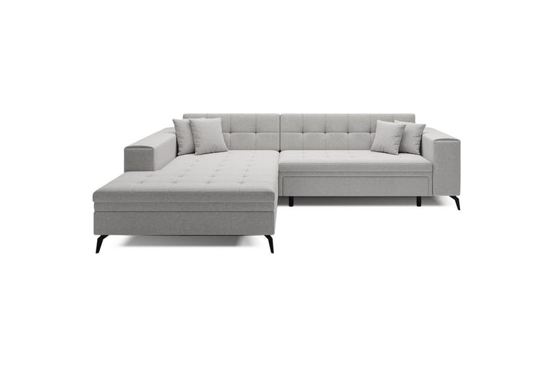 Hjørnesofa Eltap Solange 292x196x84 cm - Betræk 02, Beige, Venstre - Møbler - Sofaer - Sovesofaer