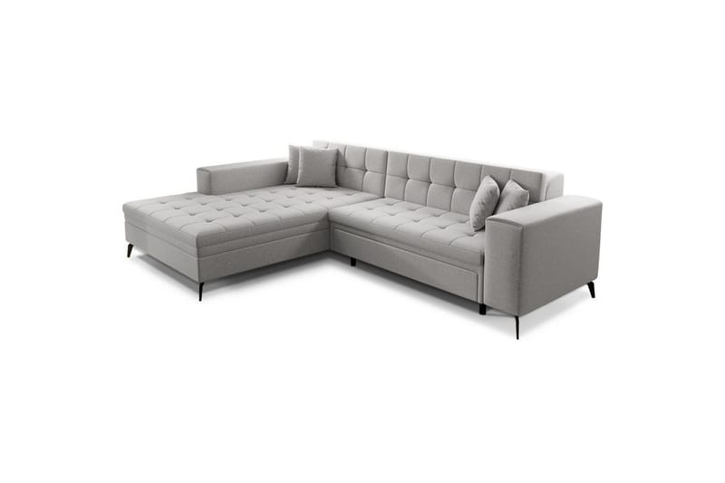 Hjørnesofa Eltap Solange 292x196x84 cm - Betræk 02, Beige, Venstre - Møbler - Sofaer - Sovesofaer