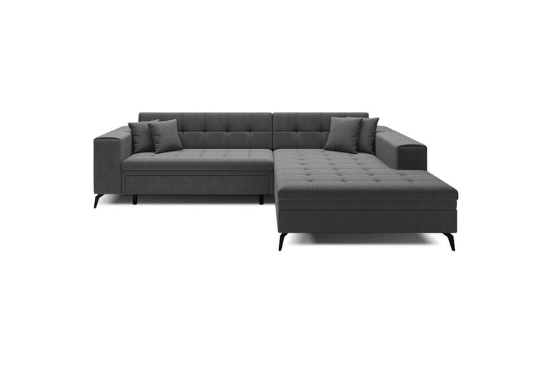 Hjørnesofa Eltap Solange 292x196x84 cm - Inari 96, Mørkegrå, Højre - Møbler - Sofaer - Sovesofaer