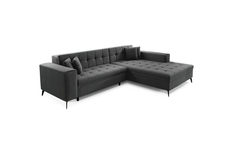 Hjørnesofa Eltap Solange 292x196x84 cm - Inari 96, Mørkegrå, Højre - Møbler - Sofaer - Sovesofaer