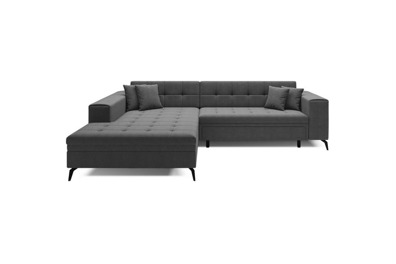 Hjørnesofa Eltap Solange 292x196x84 cm - Inari 96, Mørkegrå, Venstre - Møbler - Sofaer - Sovesofaer