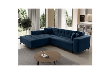 Hjørnesofa Eltap Solange 292x196x84 cm - Monolith 77, Mørkeblå, Venstre - Møbler - Sofaer - Sovesofaer