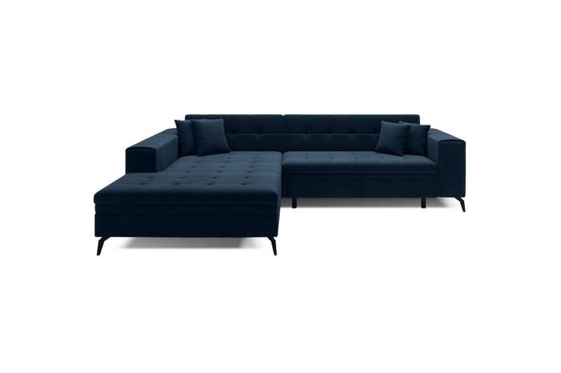 Hjørnesofa Eltap Solange 292x196x84 cm - Monolith 77, Mørkeblå, Venstre - Møbler - Sofaer - Sovesofaer