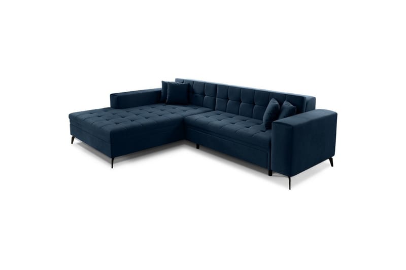Hjørnesofa Eltap Solange 292x196x84 cm - Monolith 77, Mørkeblå, Venstre - Møbler - Sofaer - Sovesofaer