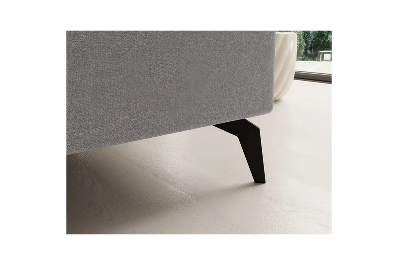 Hjørnesofa Eltap Solange 292x196x84 cm - Omega 02, Grå, Venstre - Møbler - Sofaer - Sovesofaer