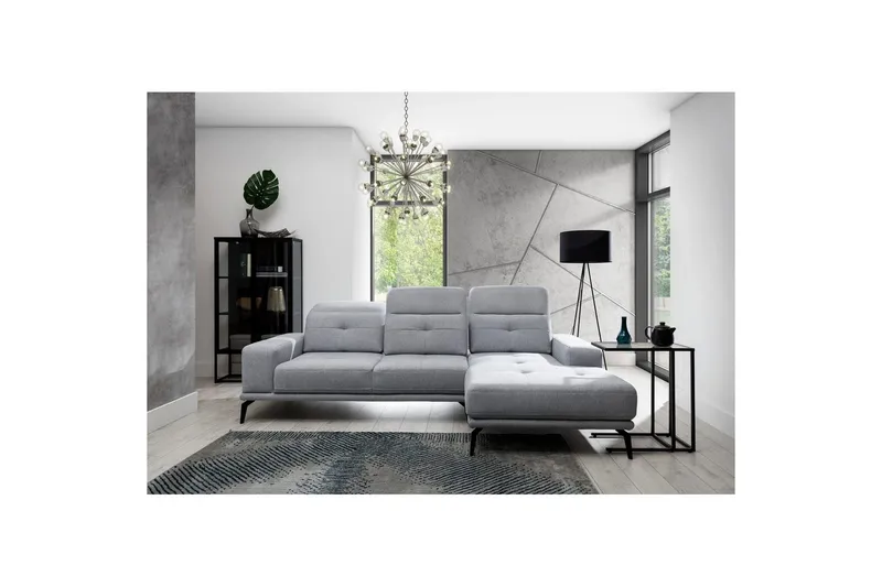 Hjørnesofa Eltap Torrense 265x175x98 cm - Primo 88, Grå, Højre - Møbler - Sofaer - Sovesofaer