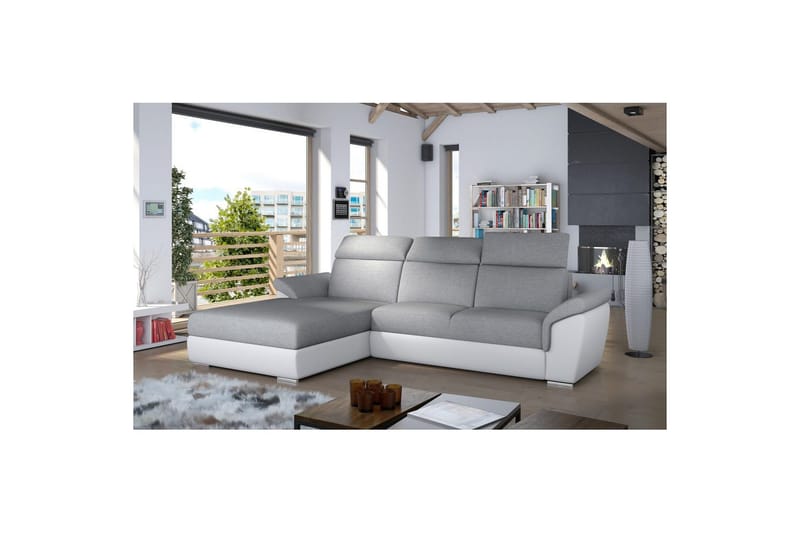 Hjørnesofa Eltap Trevisco 272x216x100 cm, Sawana 21, Soft 17, Grå, Venstre