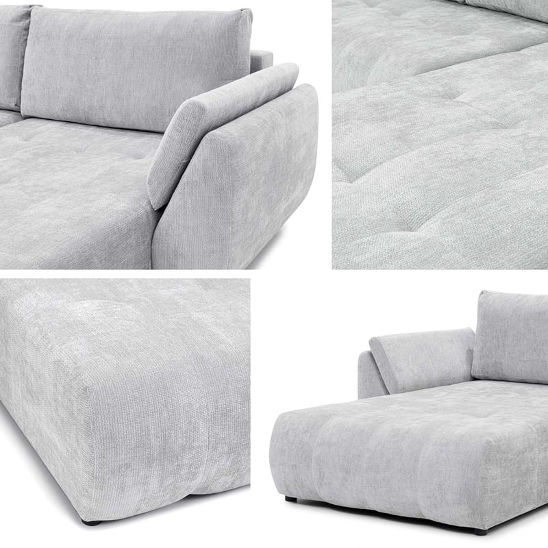 hjørnesofa Faro Lumo 65 - Grå - Møbler - Sofaer - Sovesofaer