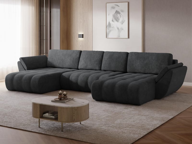 hjørnesofa Faro Margo 227.09 - Sort - Møbler - Sofaer - Sovesofaer