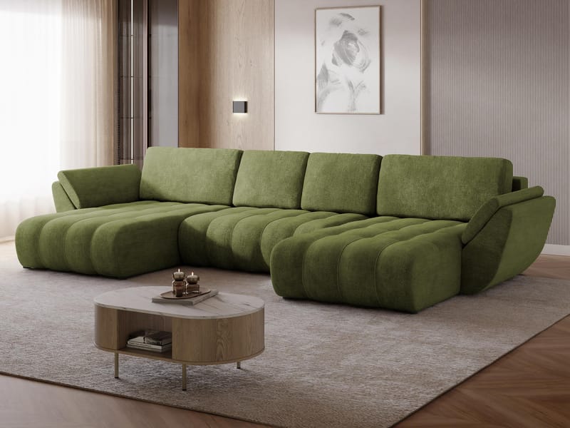 hjørnesofa Faro Margo 227.11 - Grøn - Møbler - Sofaer - Sovesofaer