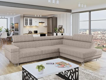 hjørnesofa Fonti Poso 03 Højrevendt - Møbler - Sofaer - Sovesofaer