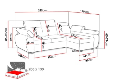 hjørnesofa Hjørnesofa BOSTON MINI Flow 21 Venstre - Møbler - Sofaer - Sovesofaer