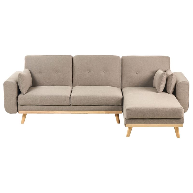 Hjørnesofa Kaarina - Brun, Sort - Møbler - Sofaer - Sovesofaer