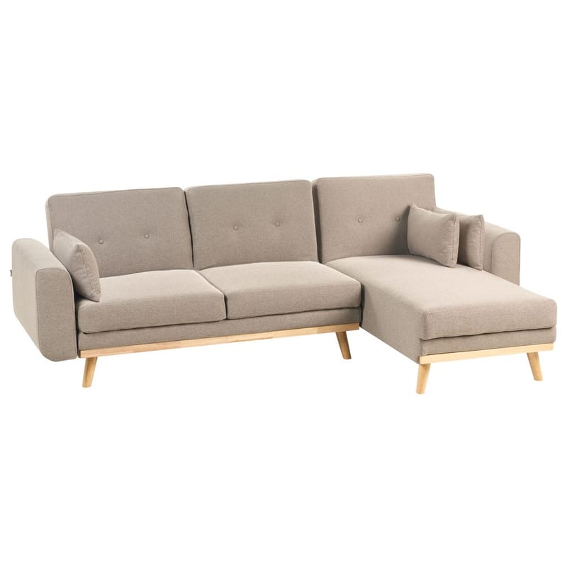 Hjørnesofa Kaarina - Brun, Sort - Møbler - Sofaer - Sovesofaer