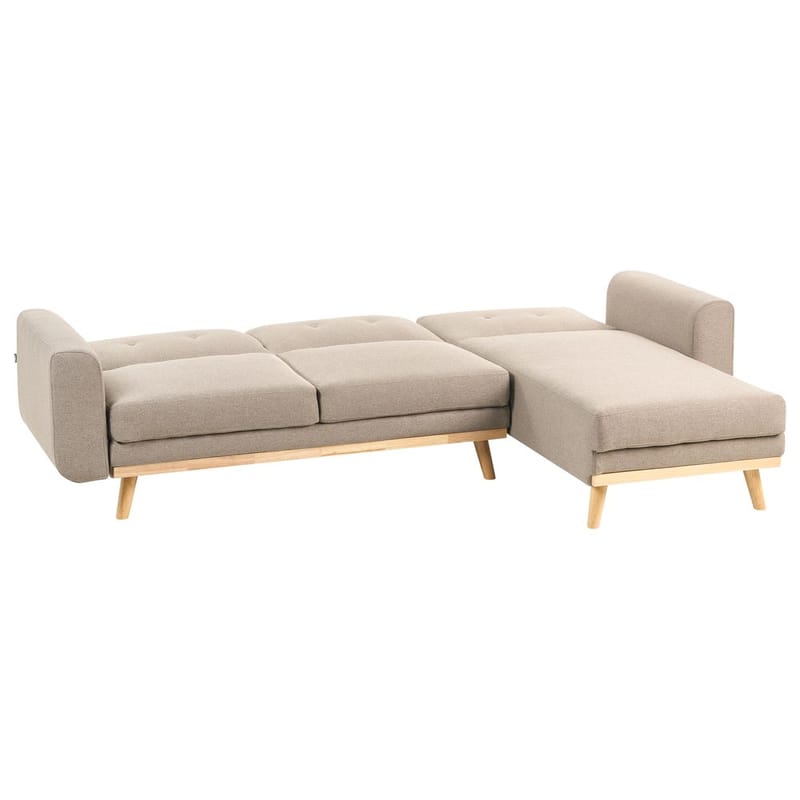 Hjørnesofa Kaarina - Brun, Sort - Møbler - Sofaer - Sovesofaer