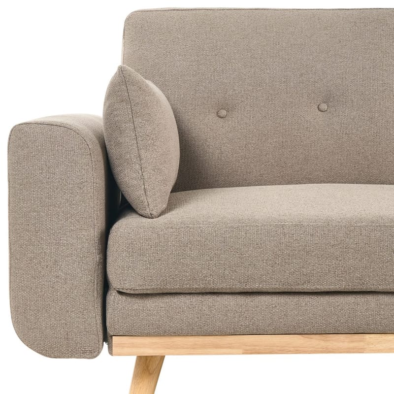 Hjørnesofa Kaarina - Brun, Sort - Møbler - Sofaer - Sovesofaer