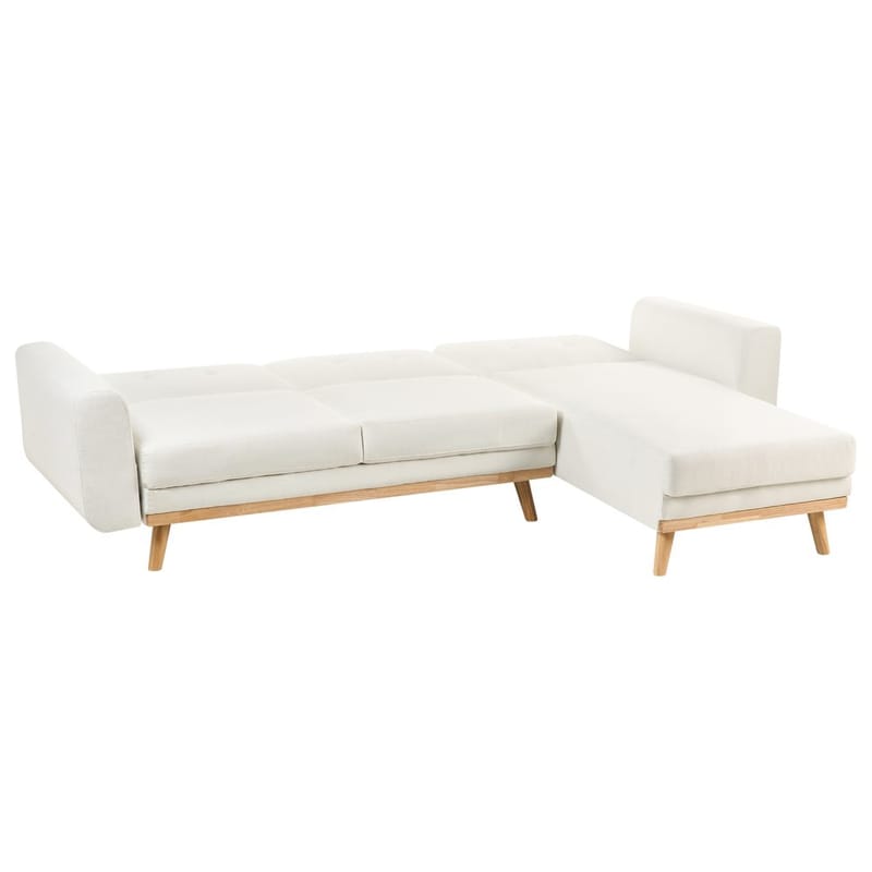 Hjørnesofa Kaarina - Hvid, brun - Møbler - Sofaer - Sovesofaer