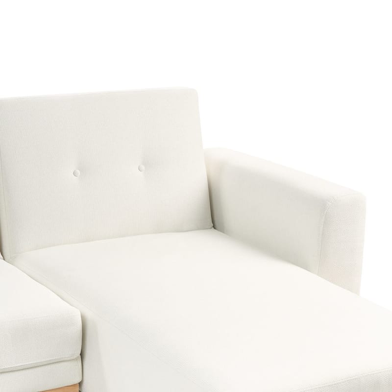 Hjørnesofa Kaarina - Hvid, brun - Møbler - Sofaer - Sovesofaer