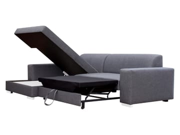 hjørnesofa Mexico Velo 633 Venstrevendt - grå - Møbler - Sofaer - Sovesofaer