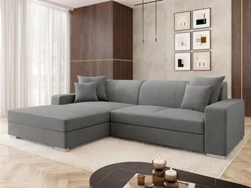hjørnesofa Mexico Velo 635 Venstrevendt - grå - Møbler - Sofaer - Sovesofaer