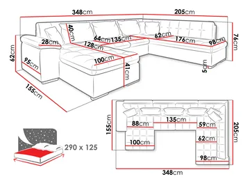 hjørnesofa Niko Poso 06 Venstrevendt - Møbler - Sofaer - Sovesofaer