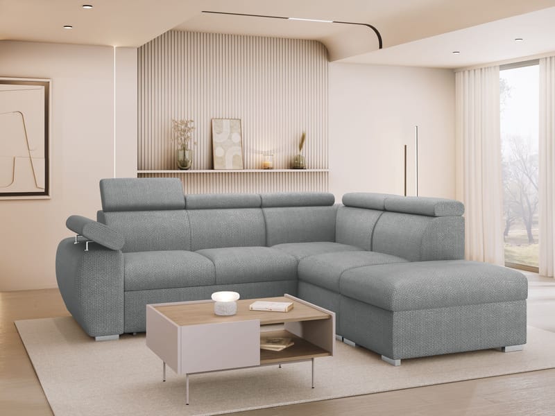 hjørnesofa NO_BRAND Hjørnesofa BOSTON 2 Flow 17 Højre - Møbler - Sofaer - Sovesofaer