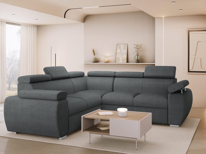 hjørnesofa NO_BRAND Hjørnesofa BOSTON MAXI Flow 21 - Møbler - Sofaer - Sovesofaer
