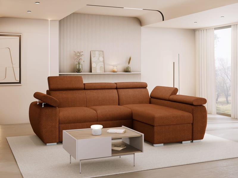 hjørnesofa NO_BRAND Hjørnesofa BOSTON MINI Flow 09 Højre - Møbler - Sofaer - Sovesofaer