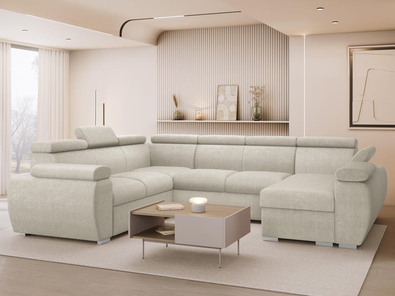 hjørnesofa NO_BRAND Hjørnesofa BOSTON U Flow 03 Højre - Møbler - Sofaer - Sovesofaer
