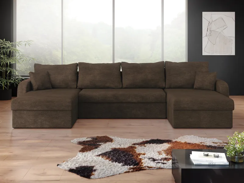 hjørnesofa NO_BRAND Hjørnesofa KRIS U M Lumo 40 - Møbler - Sofaer - Sovesofaer