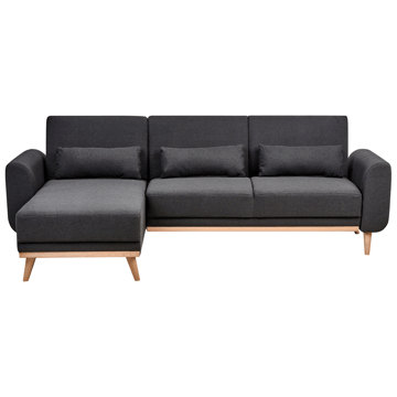 Hjørnesofa Ollsta højrevendt - Sort - Møbler - Sofaer - Sovesofaer